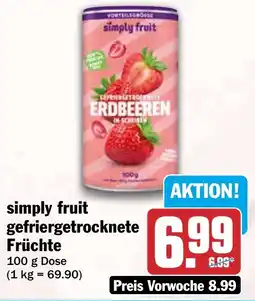 HIT simply fruit gefriergetrocknete Früchte Angebot