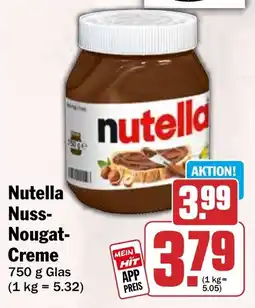 HIT Nutella Nuss Nougat Creme Angebot