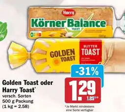 HIT Golden Toast oder Harry Toast Angebot