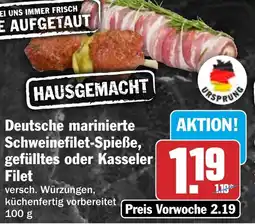 HIT Deutsche marinierte Schweinefilet-Spieße, gefülltes oder Kasseler Filet Angebot