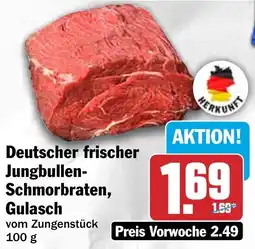 HIT Deutscher frischer Jungbullen Schmorbraten, Gulasch Angebot