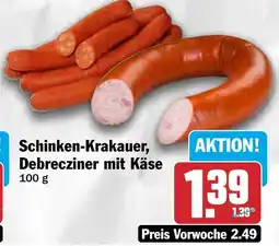 HIT Schinken-Krakauer, Debrecziner mit Käse Angebot