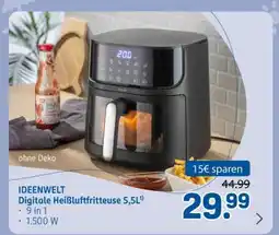 Rossmann IDEENWELT Digitale Heißluftfritteuse 5,5L Angebot