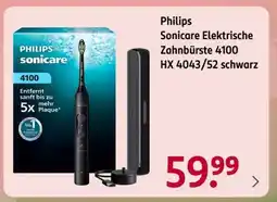 Rossmann Philips Sonicare Elektrische Zahnbürste 4100 HX 4043/52 schwarz Angebot