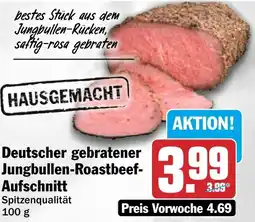 HIT Deutscher gebratener Jungbullen-Roastbeef Aufschnitt Angebot