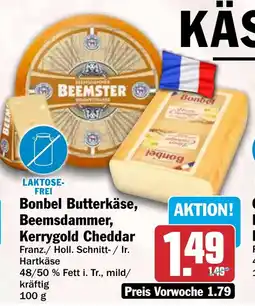 HIT Bonbel Butterkäse, Beemsdammer, Kerrygold Cheddar Angebot