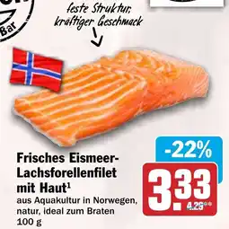 HIT Frisches Eismeer Lachsforellenfilet mit Haut Angebot