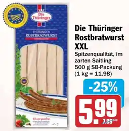HIT Die Thüringer Rostbratwurst XXL Angebot