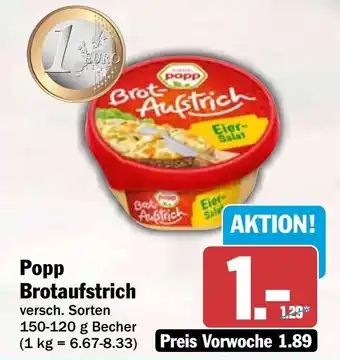 HIT Popp Brotaufstrich Angebot