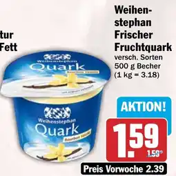 HIT Weihenstephan Frischer Fruchtquark Angebot