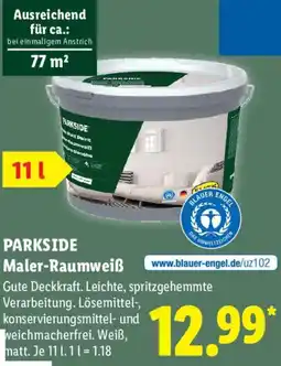 Lidl PARKSIDE Maler-Raumweiß Angebot