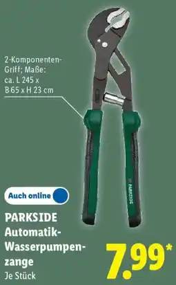Lidl PARKSIDE Automatik Wasserpumpenzange Angebot