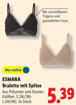 Lidl ESMARA Bralette mit Spitze Angebot
