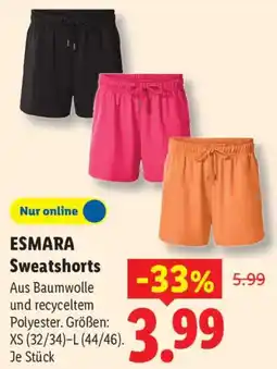 Lidl ESMARA Sweatshorts Angebot