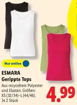 Lidl ESMARA Gerippte Tops Angebot
