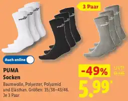 Lidl PUMA Socken Angebot