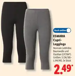 Lidl ESMARA Capri Leggings Angebot