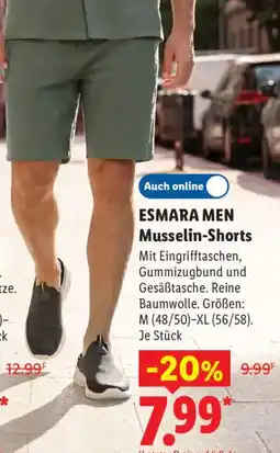 Lidl ESMARA MEN Musselin-Shorts Angebot