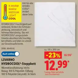 Lidl LIVARNO HYDROCOOL Steppbett Angebot