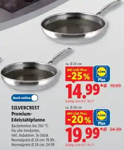 Lidl SILVERCREST Premium Edelstahlpfanne Angebot