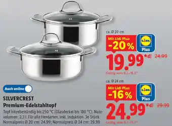 Lidl SILVERCREST Premium-Edelstahltopf Angebot