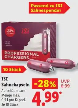Lidl ISI Sahnekapseln Angebot