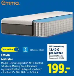 Lidl EMMA Matratze Angebot