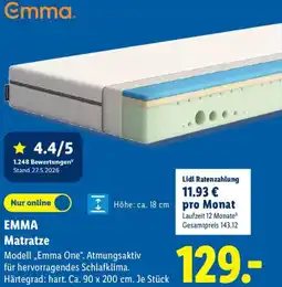 Lidl EMMA Matratze Angebot