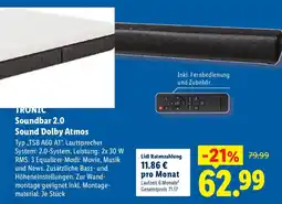 Lidl TRONIC Soundbar 2.0 Sound Dolby Atmos Angebot