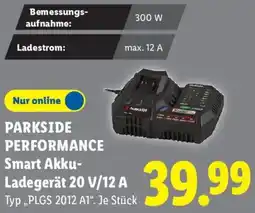 Lidl PARKSIDE PERFORMANCE Smart Akku Ladegerät 20 V/12 A Angebot