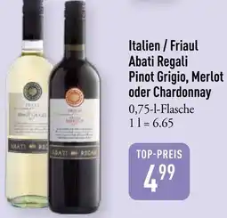 Galeria Markthalle Italien / Friaul Abati Regali Pinot Grigio, Merlot oder Chardonnay Angebot