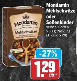 HIT Mondamin Mehlschwitze oder Soßenbinder Angebot
