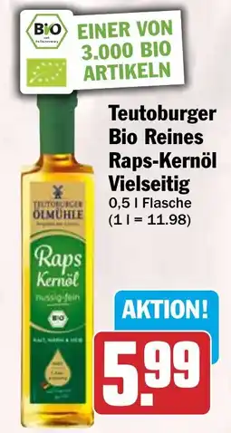 HIT Teutoburger Bio Reines Raps-Kernöl Vielseitig Angebot