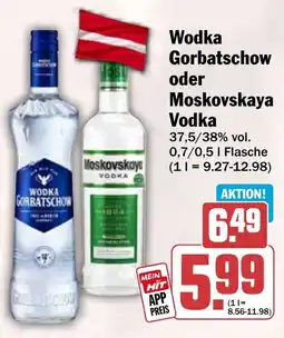 HIT Wodka Gorbatschow oder Moskovskaya Vodka Angebot
