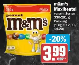 HIT m&m's Maxibeutel Angebot