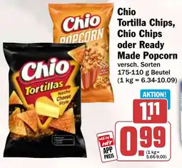 HIT Chio Tortilla Chips, Chio Chips oder Ready Made Popcorn Angebot