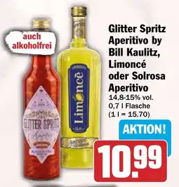 HIT Glitter Spritz Aperitivo by Bill Kaulitz, Limoncé oder Solrosa Aperitivo Angebot