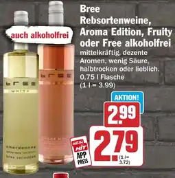 HIT Bree Rebsortenweine, auch alkoholfrei Aroma Edition, Fruity oder Free alkoholfrei Angebot
