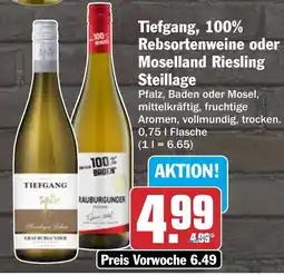 HIT Tiefgang, 100% Rebsortenweine oder Moselland Riesling Steillage Angebot