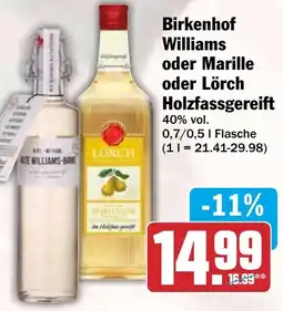 HIT Birkenhof Williams oder Marille oder Lörch Holzfassgereift Angebot
