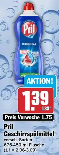 HIT Pril Geschirrspülmittel Angebot