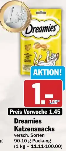 HIT Dreamies Katzensnacks Angebot