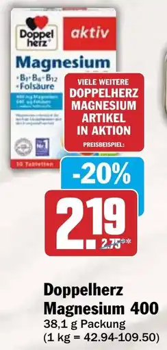 HIT Doppelherz Magnesium 400 Angebot
