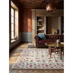 Netto Marken-Discount Wollteppich Orient Rot-Blau 120 x 170 cm - SOAR Kadima Design Angebot