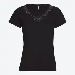 NKD Damen-T-Shirt mit Strasssteinen Angebot