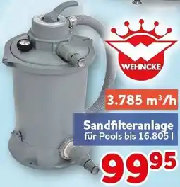 CENTERSHOP WEHNCKE Sandfilteranlage Angebot
