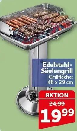 CENTERSHOP Edelstahl Säulengrill Angebot