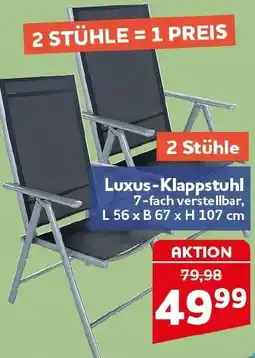 CENTERSHOP Luxus-Klappstuhl Angebot