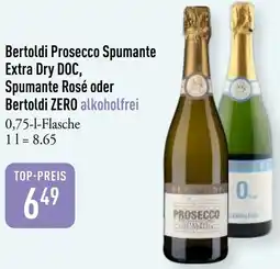 Galeria Markthalle Bertoldi Prosecco Spumante Extra Dry DOC, Spumante Rosé oder Bertoldi ZERO alkoholfrei Angebot