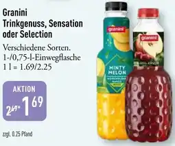 Galeria Markthalle Granini Trinkgenuss, Sensation oder Selection Angebot